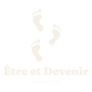 Logo de l'association d'Arpajon : Être et Devenir, des pas vers soi